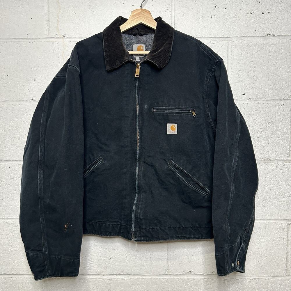 Y2K Carhartt Blanket-Lined Detroit Jacket “Black” J001-BLK